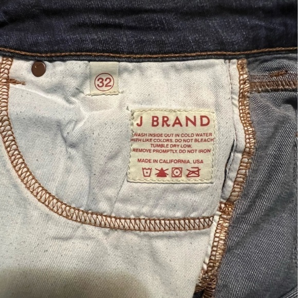 J Brand Curvy Fit Cigarette Leg Jeans Dark Wash Size 32 - Picture 7 of 9